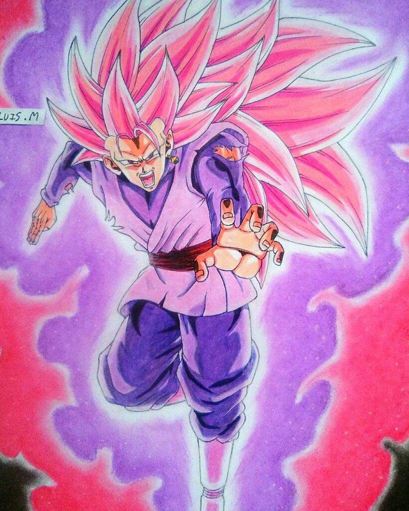 Goku Black Super Saiyan Rose Drawing / You can edit any of drawings via