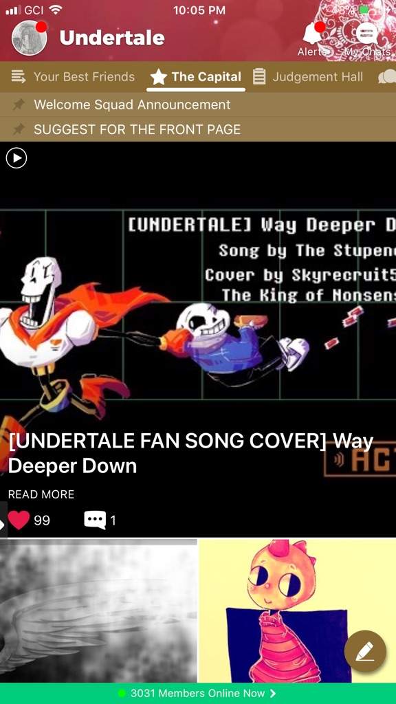 [UNDERTALE FAN SONG COVER] Way Deeper Down (FIRST FEATURE EVER WHOO ...