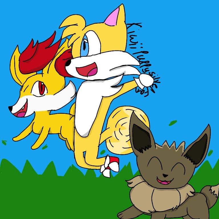 Pokemon 'n Sonic #1: Tails, Fennekin And Eevee 