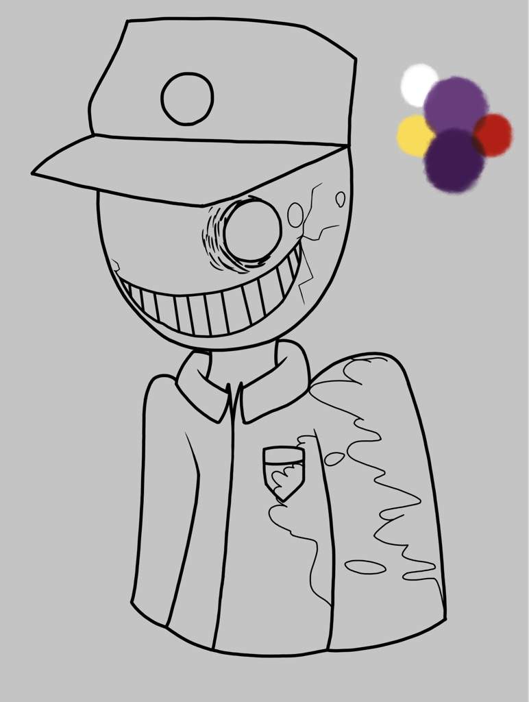 Purple Guy Coloring Pages