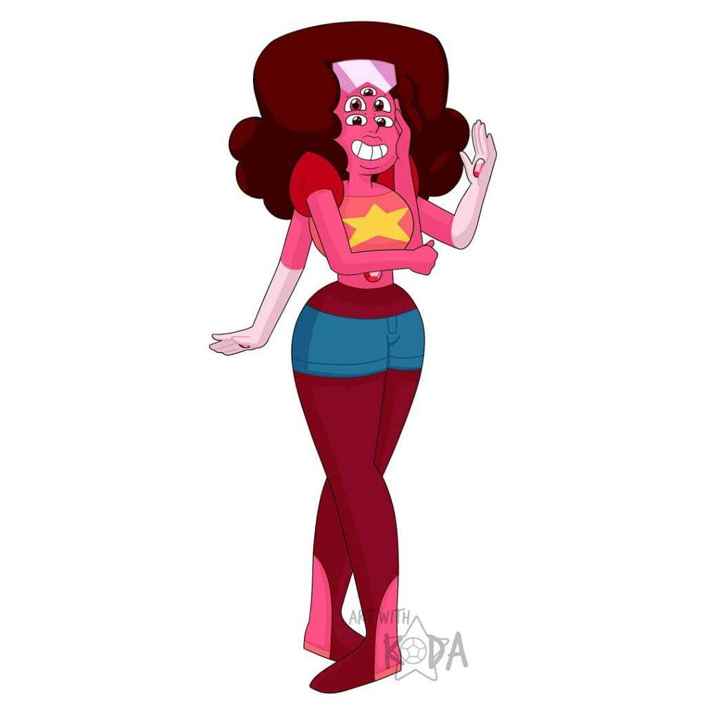 CHERRY QUARTZ STEVEN & FUSION (SPEEDPAINT) Steven Universe Amino