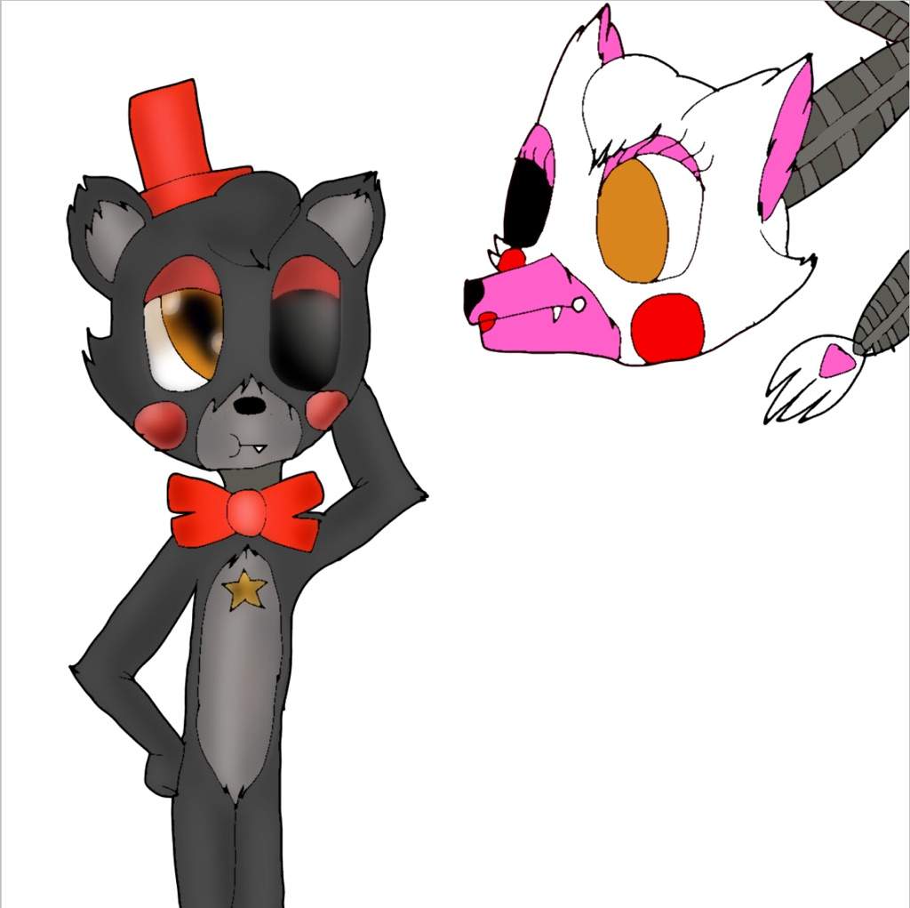 “So.. you miss an eye too?” LEFTY AND MANGLE | Five Nights At Freddy's ...