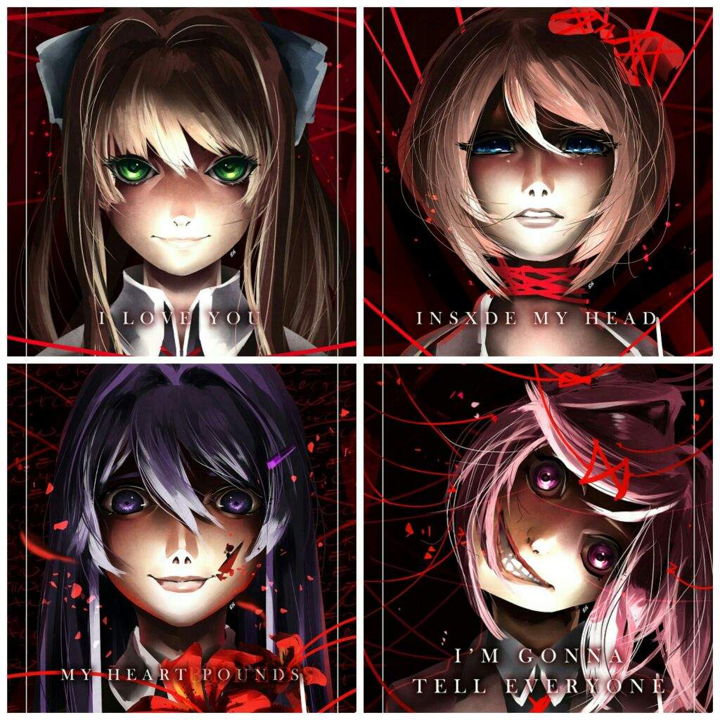 Ddlc Girls Fan Art Creepy