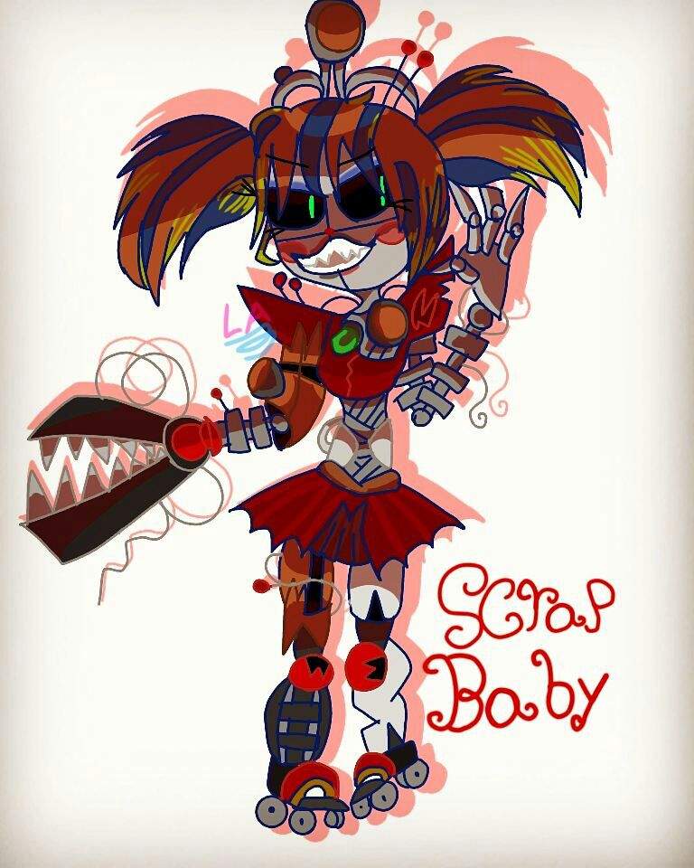 Awesome Scrap Baby Fnaf Coloring Pages | JColor