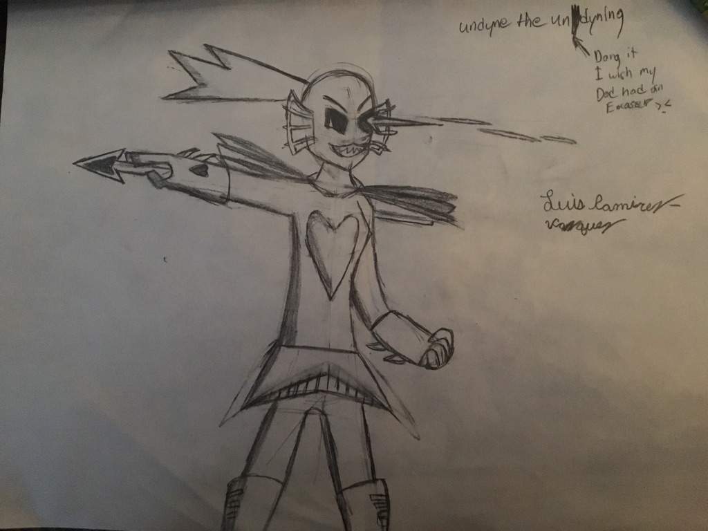Undyne The Undying Drawing Undertale Amino