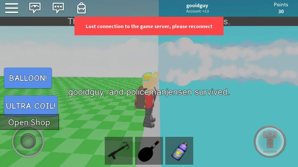 Unable to contact Server please check your Internet connection Roblox 2024. Roblox connected