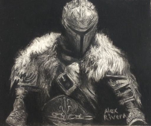 Dark Souls 2 charcoal drawing | Art Amino