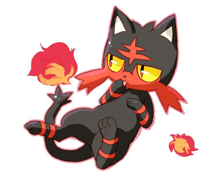 Litten (Japanese: ニ ャ ビ- Nyabby) is a Fire-type Pokémon introduced in Gener...