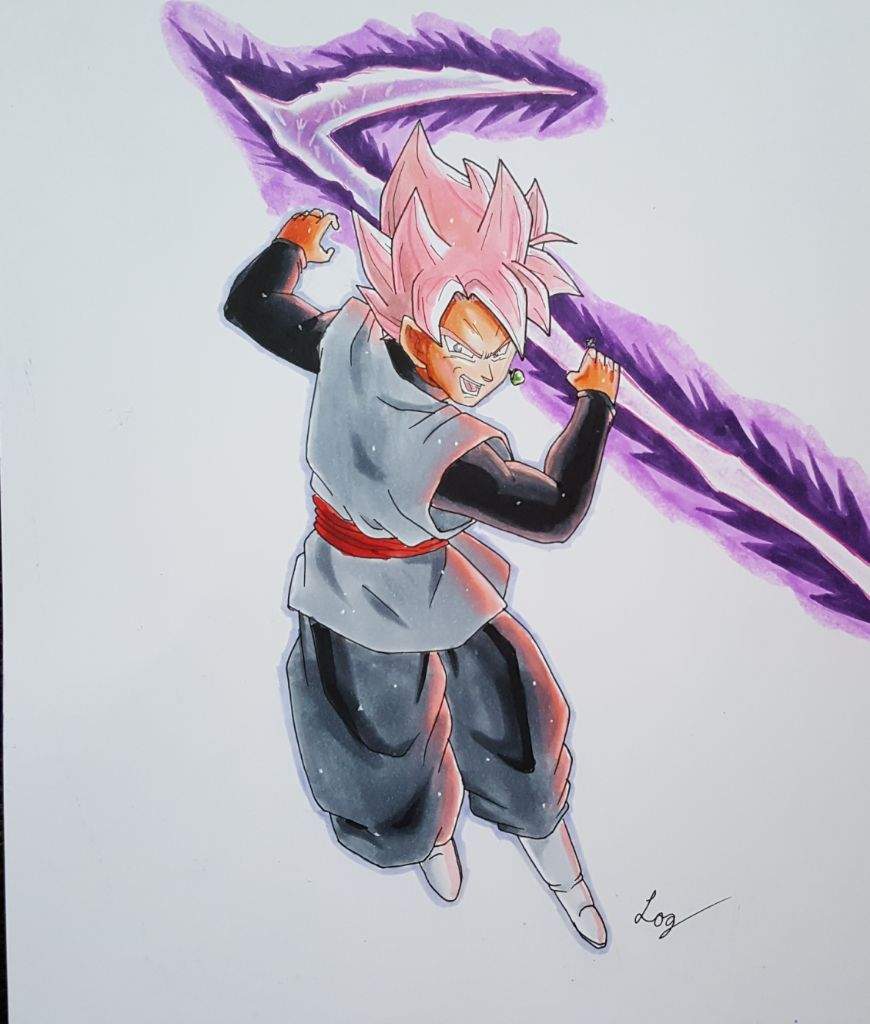 SSJR Goku Black Drawing DragonBallZ Amino