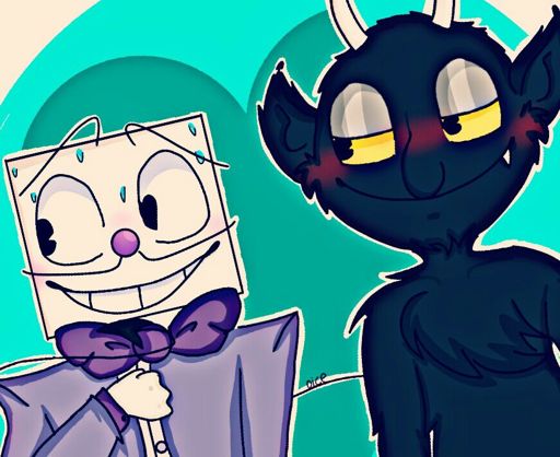 cuphead king dice and devil human au