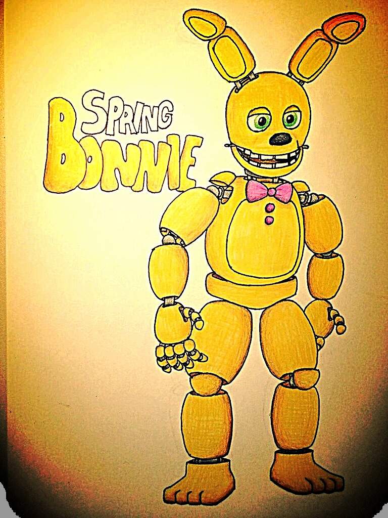 Springbonnie drawing (THIS TOOK ME 2 HRS) Five Nights At Freddy's Amino
