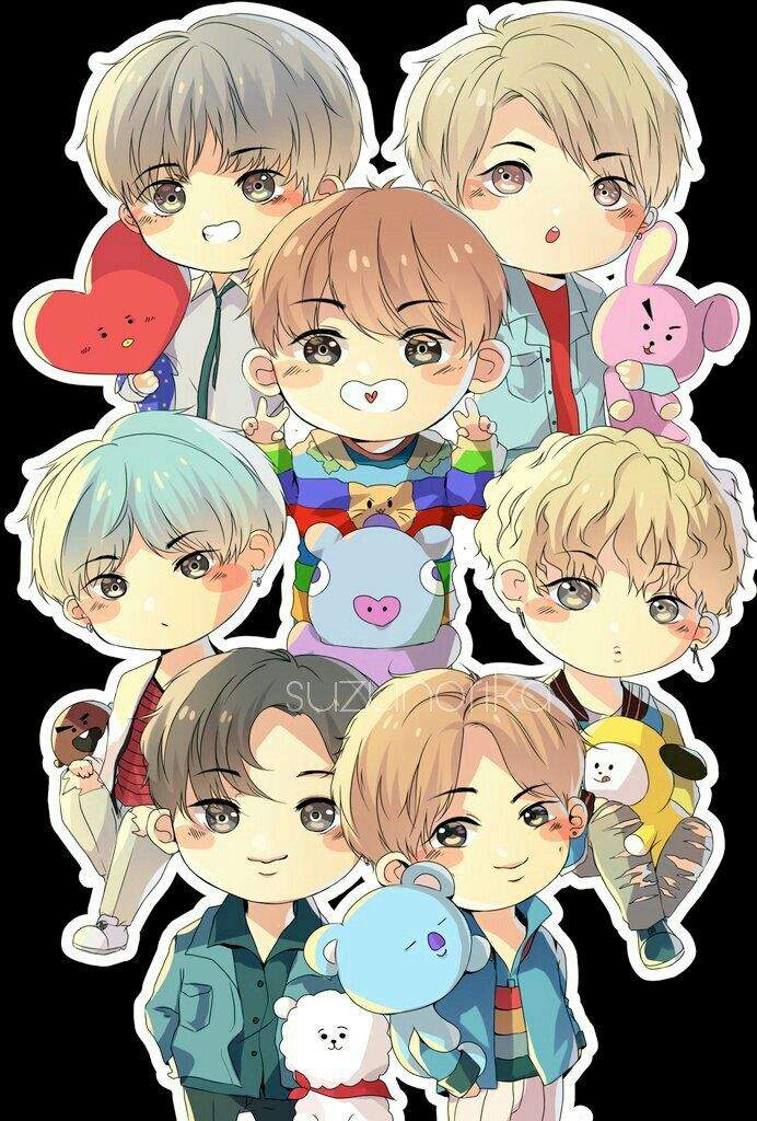  bts  y bt21  fanart BTS  LATINO Amino