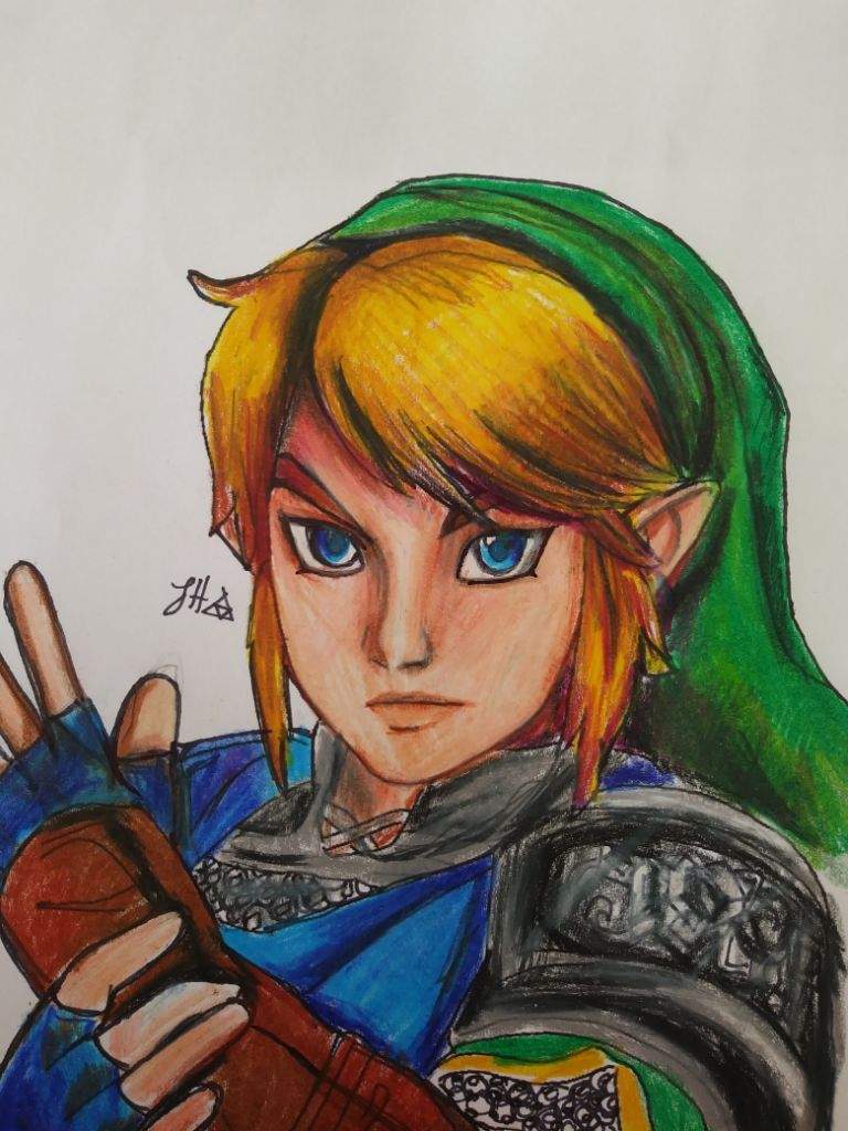 Colored Pencil Hyrule Warriors Link! 