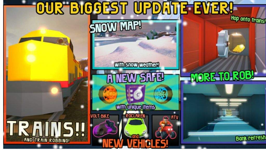 New Jailbreak Update Roblox Amino - snow map roblox