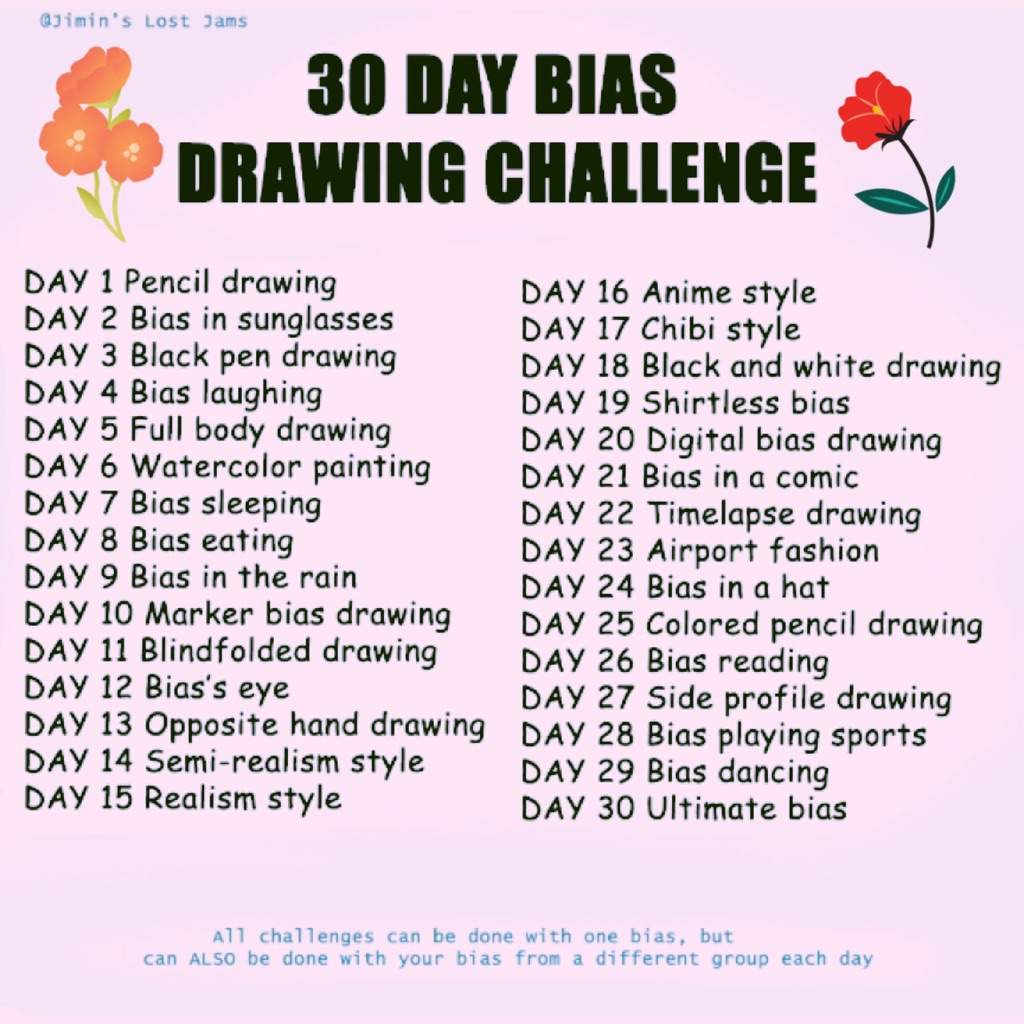 30 Day Drawing Challenge KPOP Art° Amino