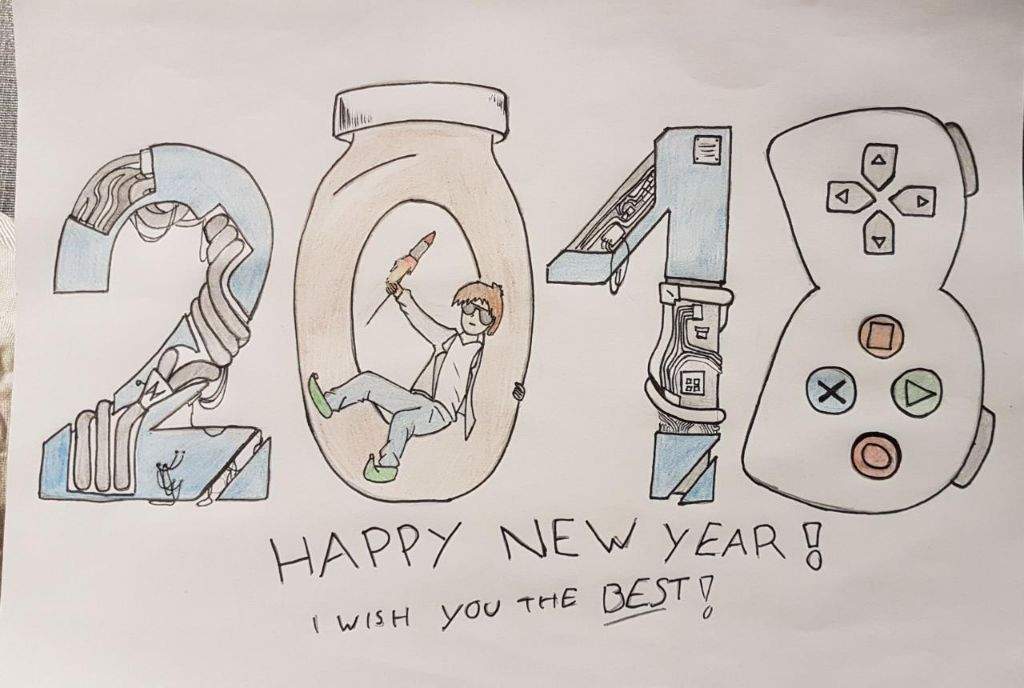 Happy New Year Drawing | Video Games Amino