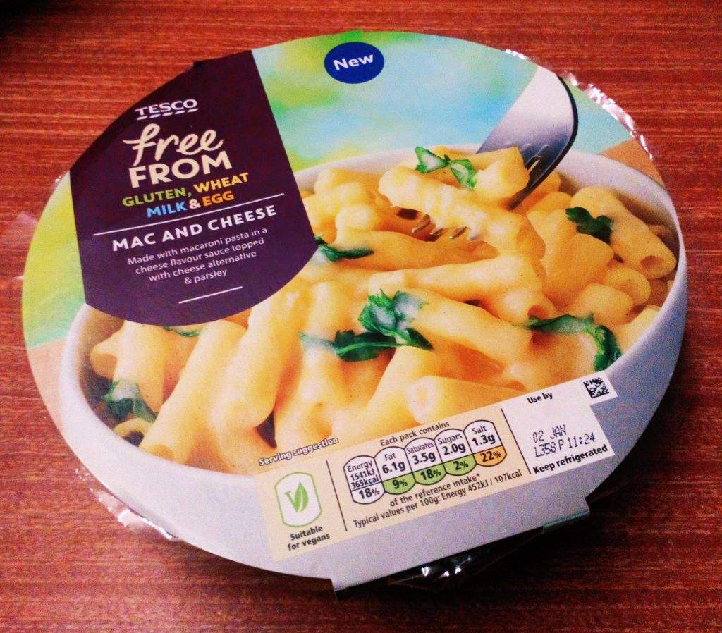 Tesco's Vegan Mac N' Cheese (Review) Vegan Amino