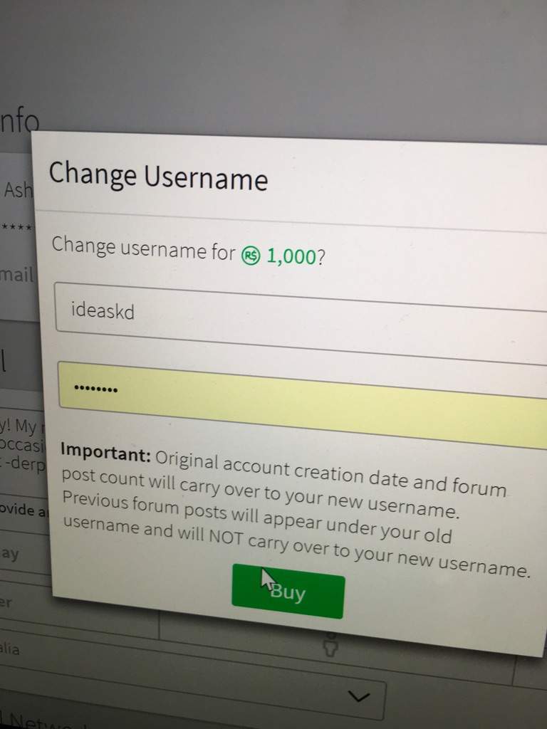 Changing My Roblox Username