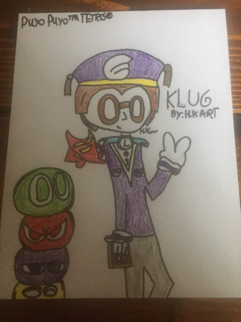 Im Kinda proud of how this turned out.... (Klug Fanart) | Puyo Puyo Tetris!  Amino