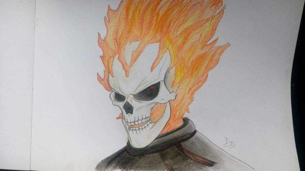 💀🔥ghost Rider El Vengador Fantasma🔥💀 Mi Primer Dibujo Del Año Arte