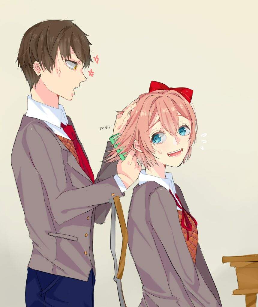 Mommy MC with his depressed child | Doki Doki Literature Club! Amino