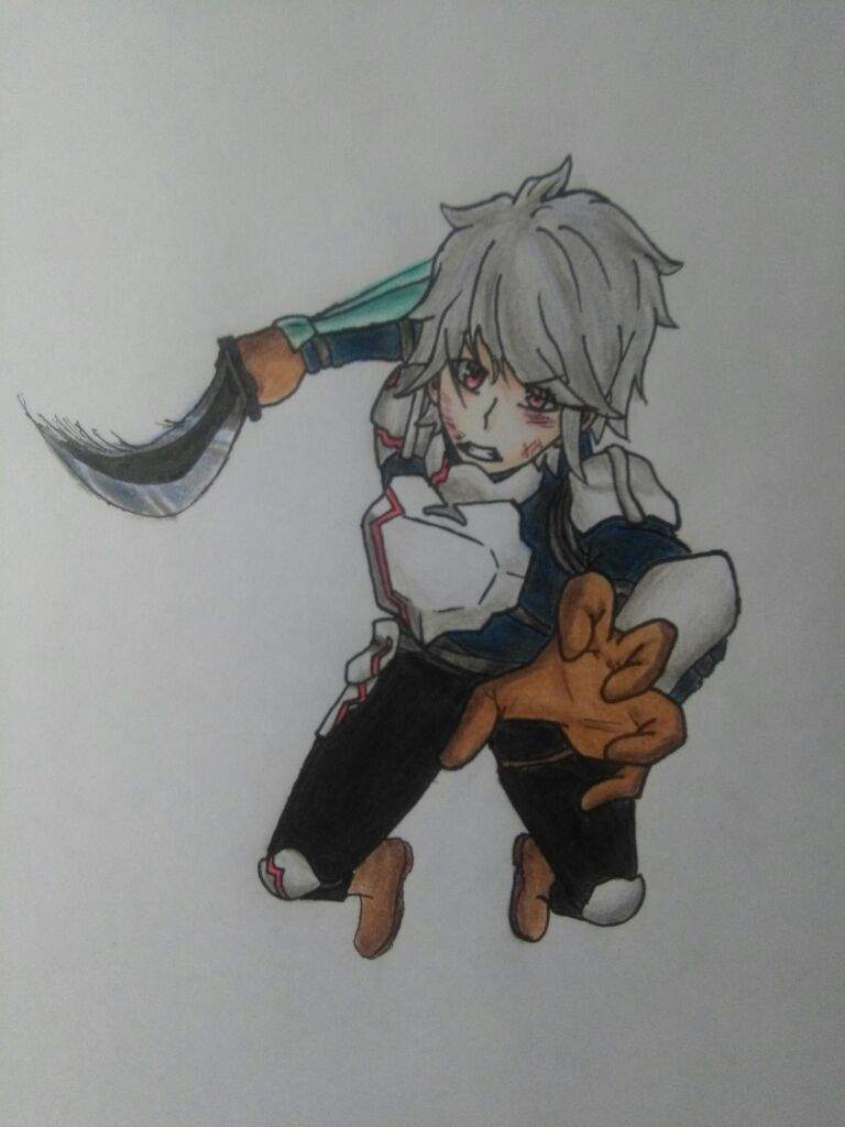 Fan art/proceso de dibujo de Bell Cranel | •Anime• Amino