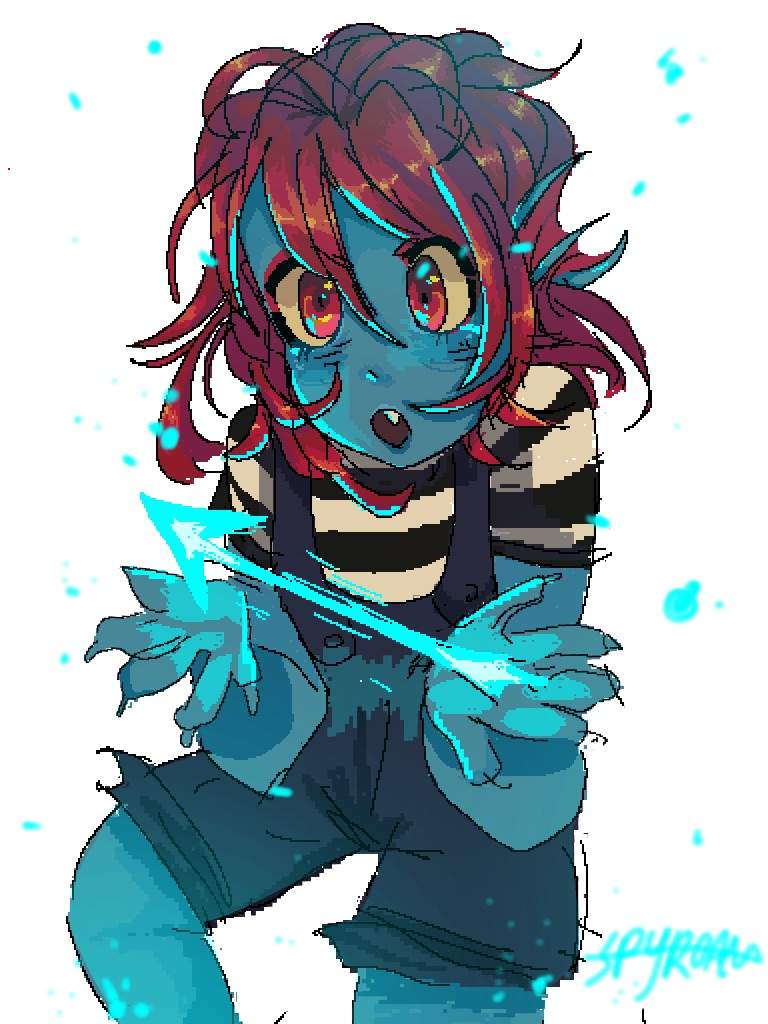 Pixel Undyne | Undertale AUs Amino