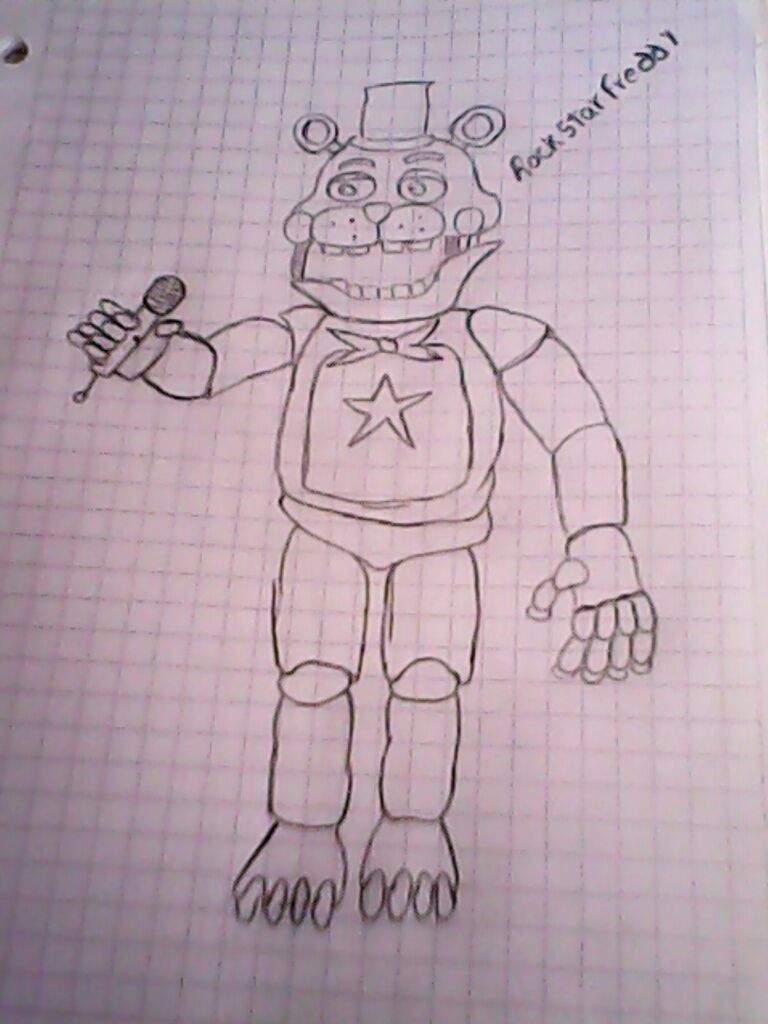 Dibujo de rockstar freddy | FNaF Amino [ Español ] Amino