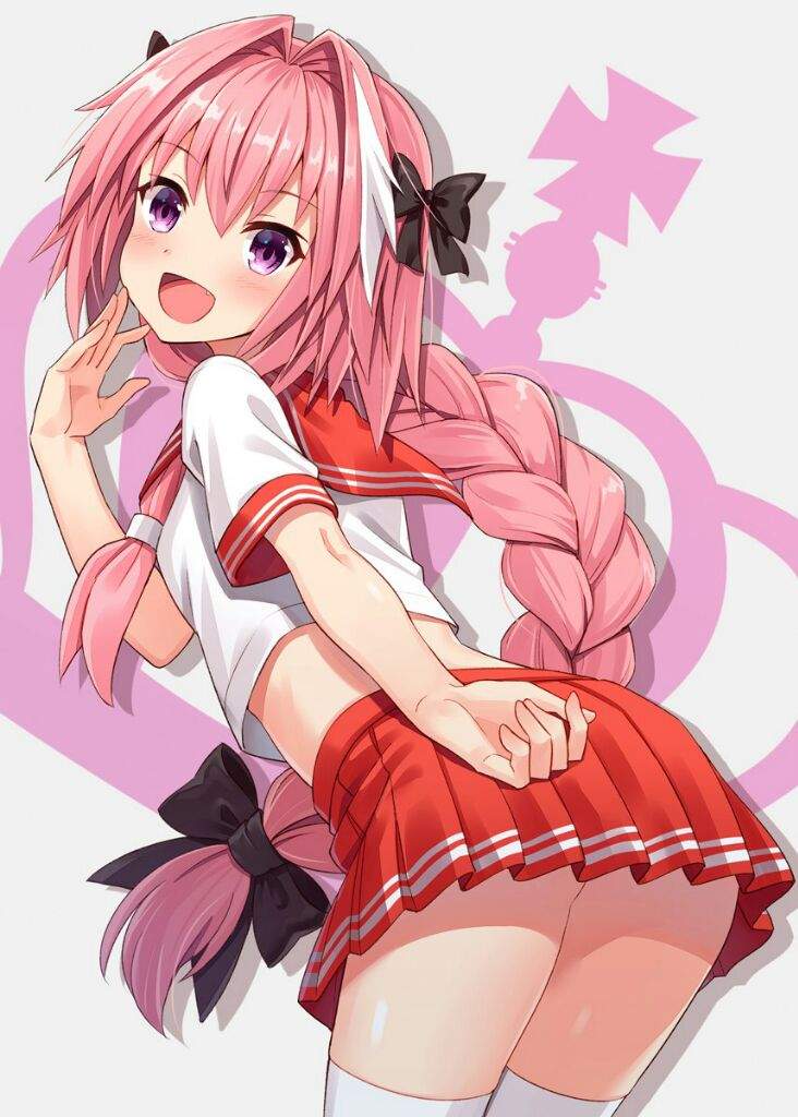 Pink haired anime trap