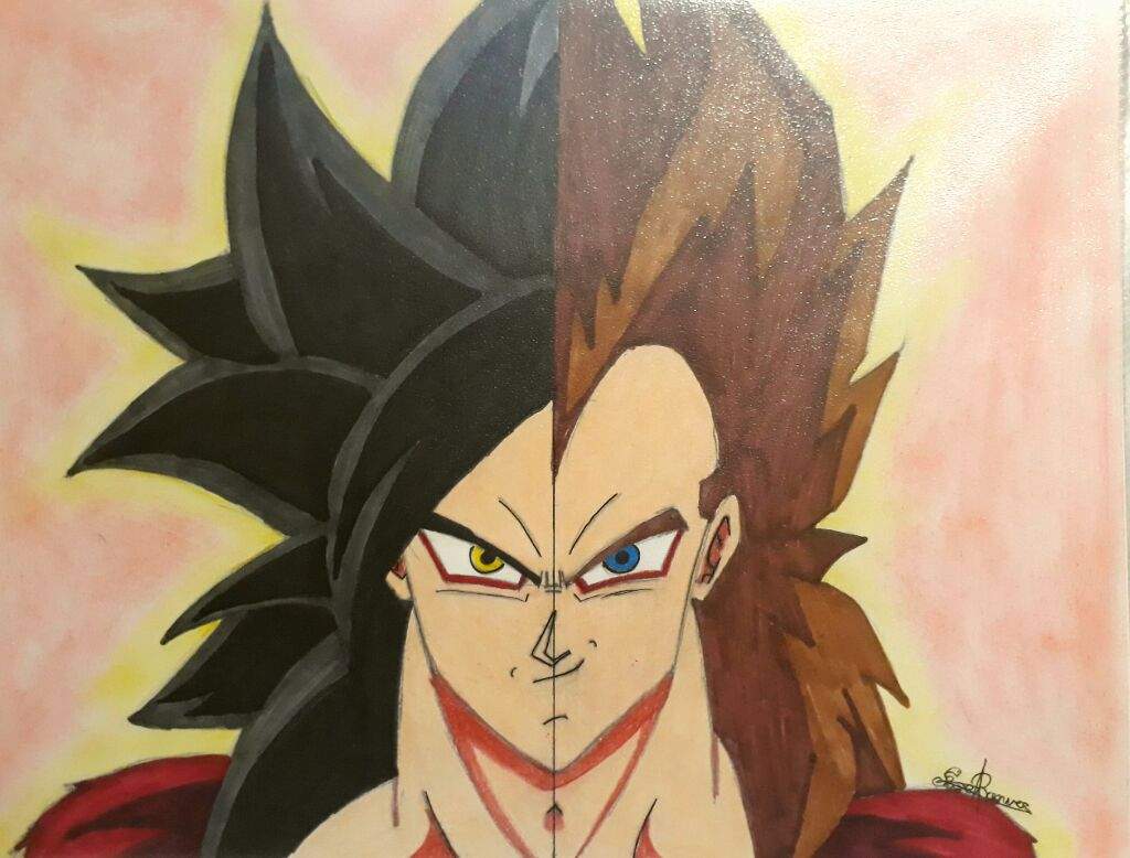 Goku y Vegeta Ssj4 ( dibujo antiguo) | DibujArte Amino