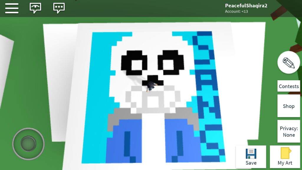 Sans Pixel Art In Roblox Undertale Amino - image result for pictures to draw on pixel art on roblox