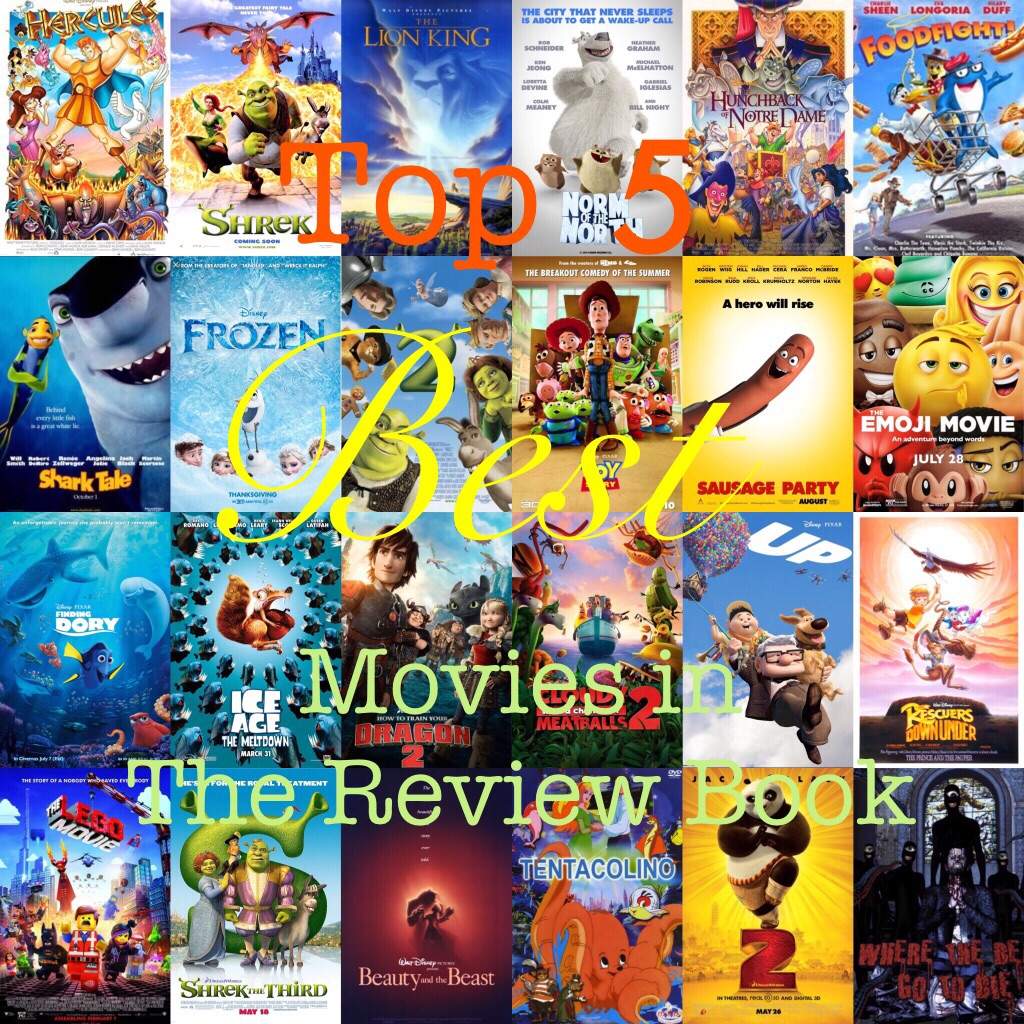 The Top 5 Best Movies in the Review Book | Cartoon Amino