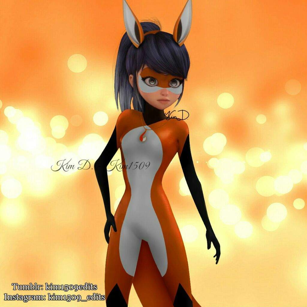 Marinette as Rena Rouge (By Kim1509) | Miraculous Amino