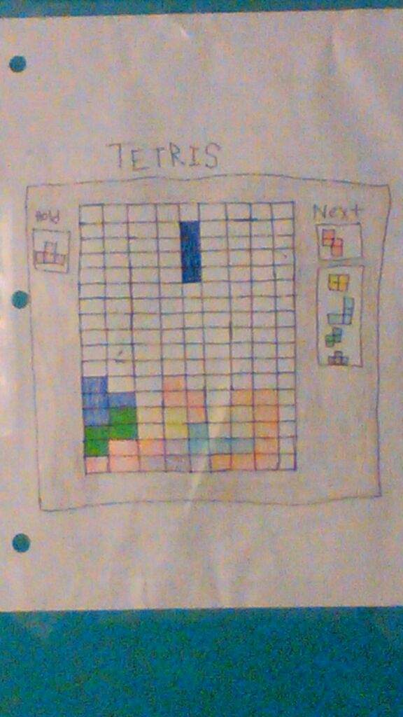 Tetris drawing I made about a week ago | Tetris Amino