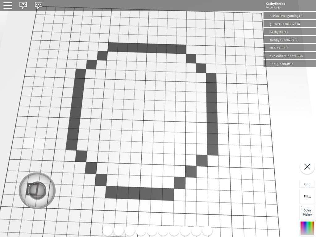 Roblox Logo Pixel Art Grid