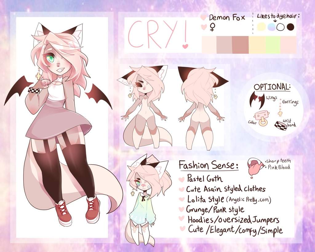 Crydiaa's Reference sheet for youtube | Furry Amino