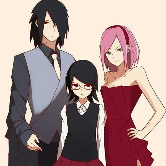 Sasuke And Sakura And Sarada Anime Amino 