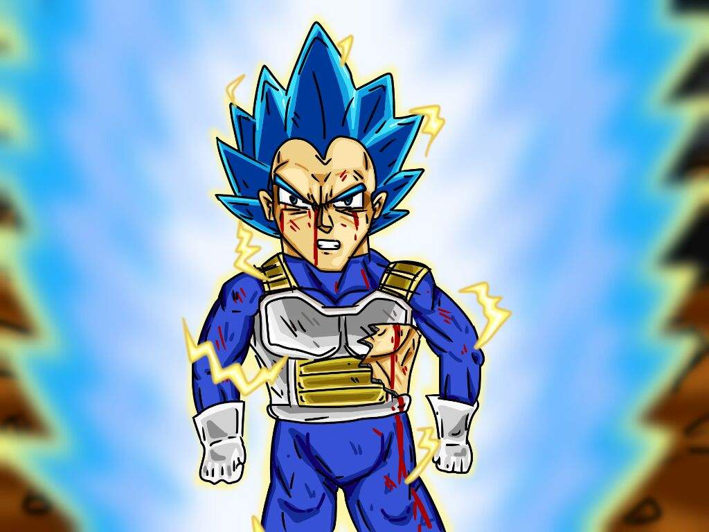 Mi Dibujo De Vegeta Blue Dragon Ball Super Oficial Amino