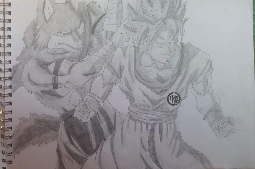 Goku vs bergamo (dibujo a lápiz) | DibujArte Amino