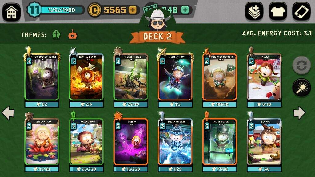 southpark phone destroyer deck config