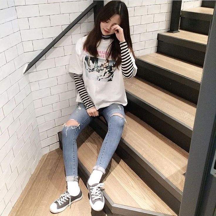 turtleneck outfits korean
