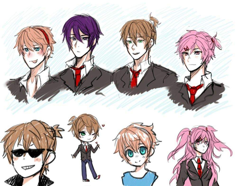 Sketches In My Real Artstyle Doki Doki Literature Club Amino