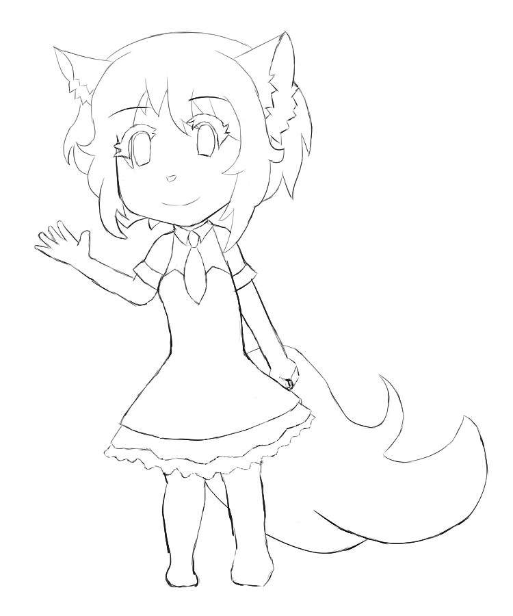 [Finished] My first full body drawing, it's Wolfy(chu)! | Wolfychu ...