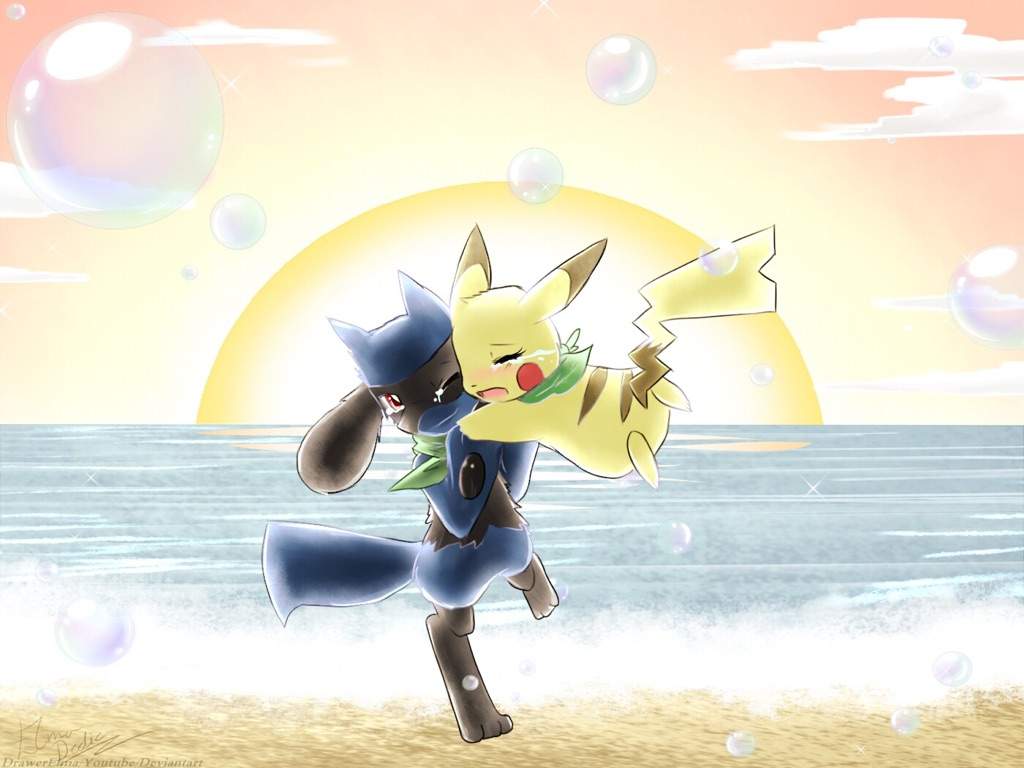 Pikachu And Riolu Fanart Pokemon Mystery Dungeon Amino