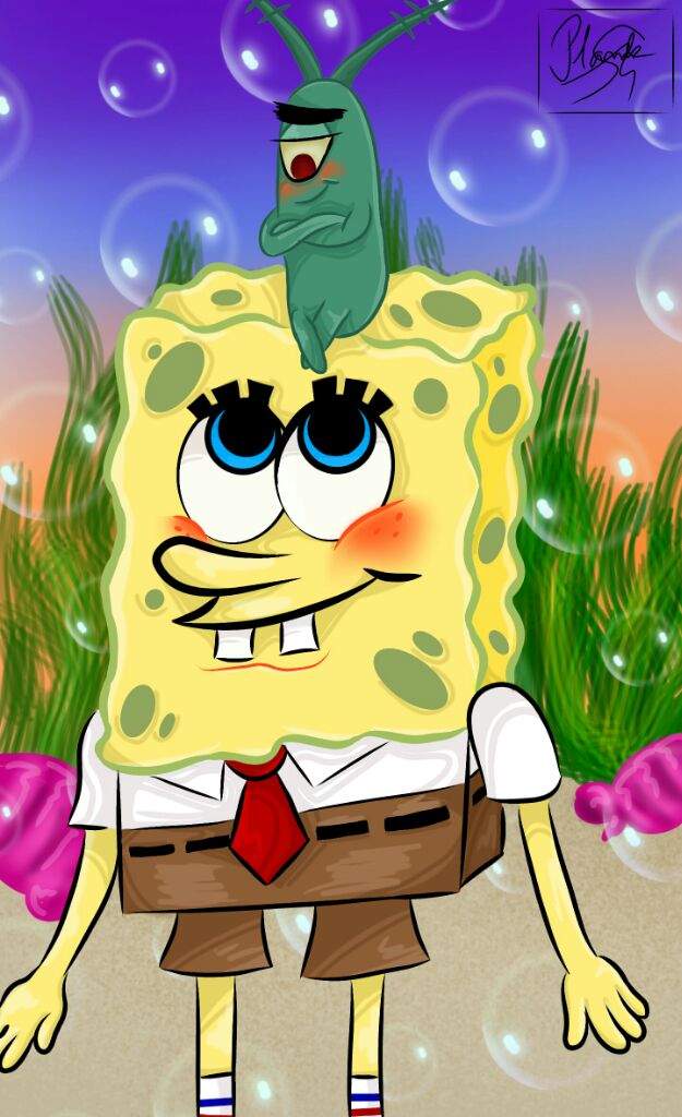 Two cute lil guys | SpongeBob SquarePants Amino