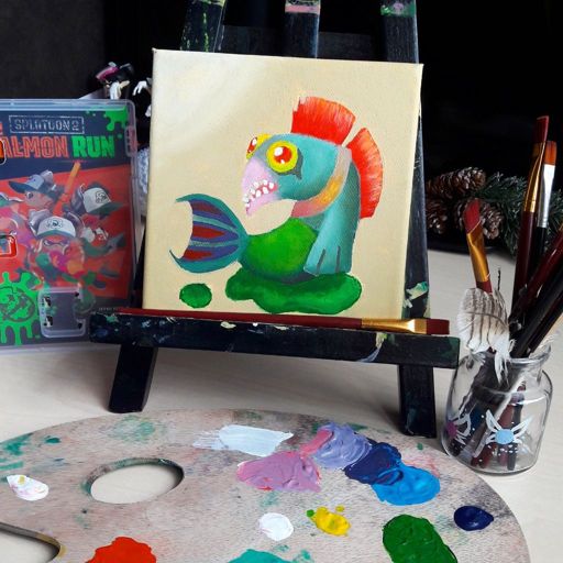 Salmon run Chum painting | Splatoon Amino