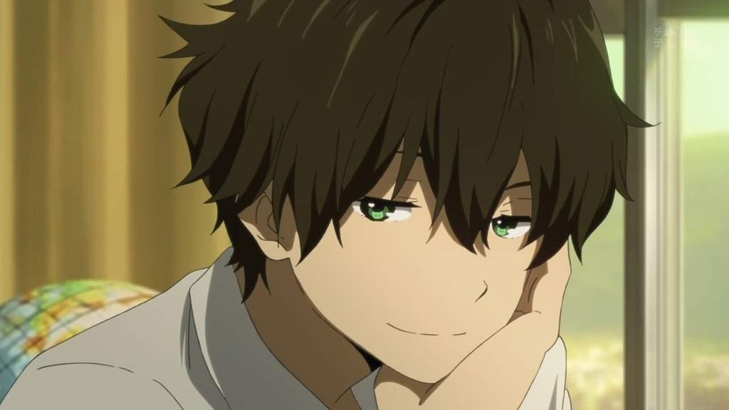 Anime guy smiling gif
