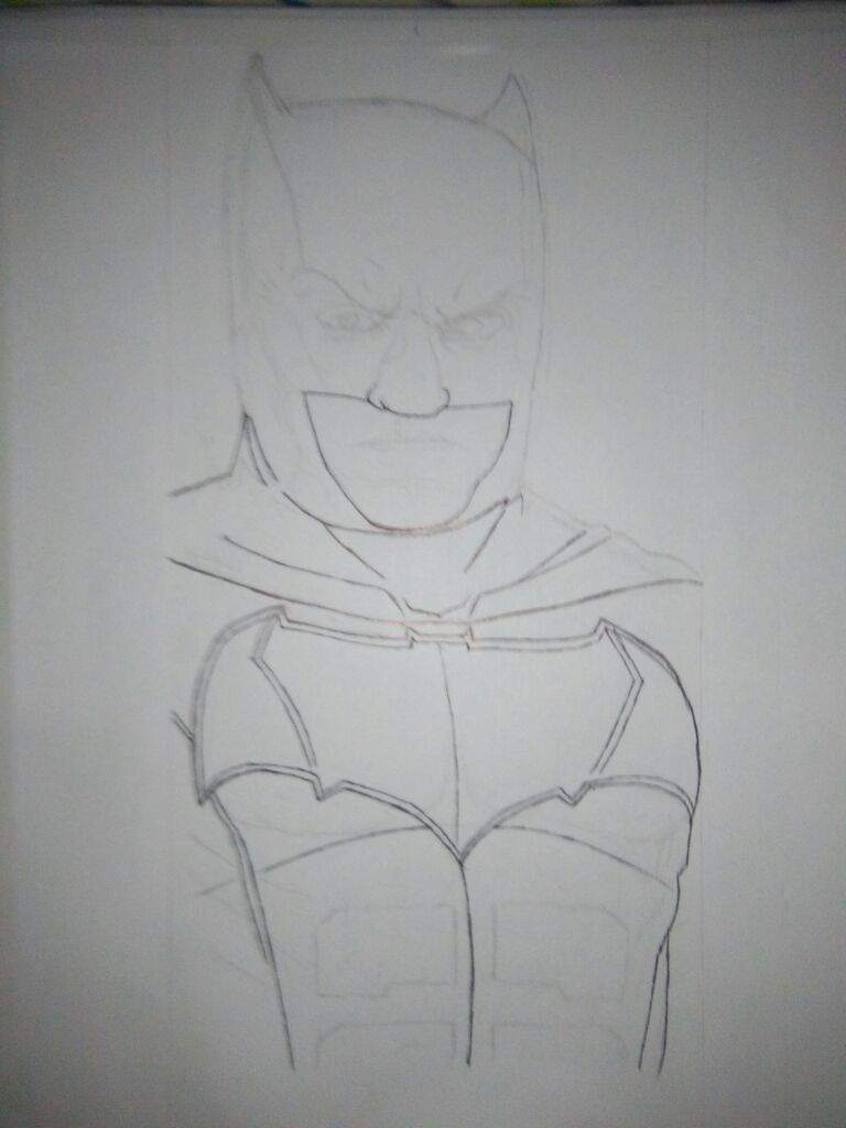 Dibujo: Batman de Ben affleck. | •Cómics• Amino