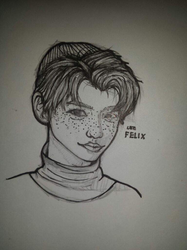 Рисунок феликса из stray kids