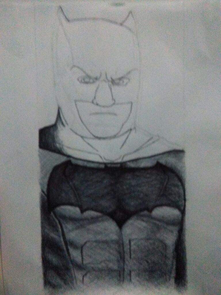 Dibujo: Batman de Ben affleck. | •Cómics• Amino